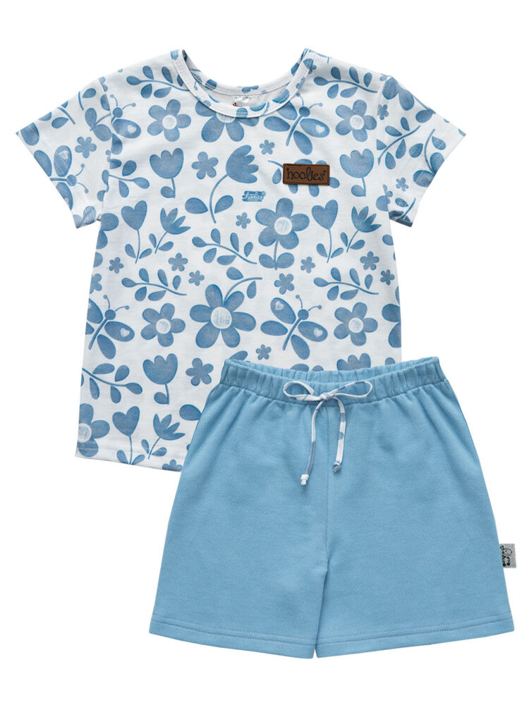 Indigo Bloom Girls Shorts Set