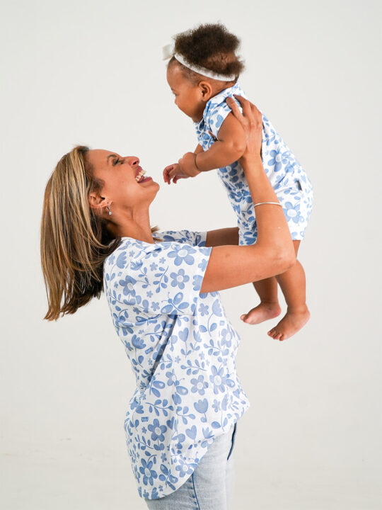 Indigo Bloom Mom Tee 2