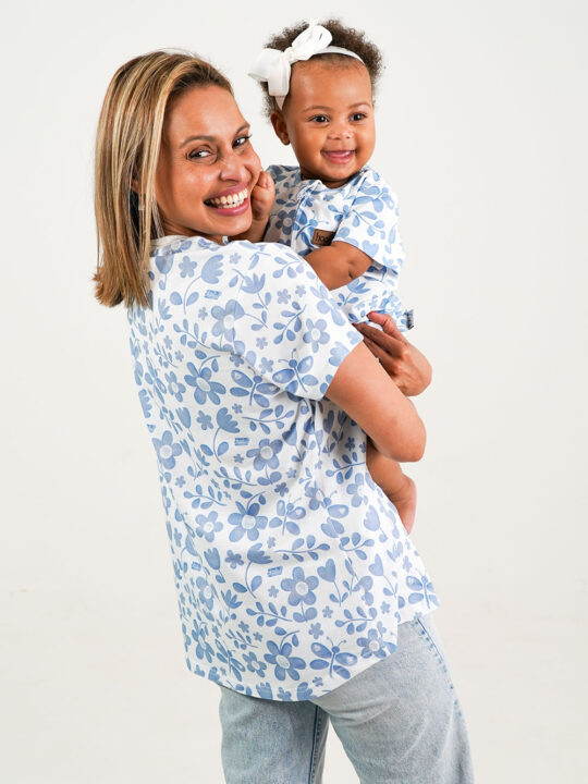 Indigo Bloom Mom Tee 3