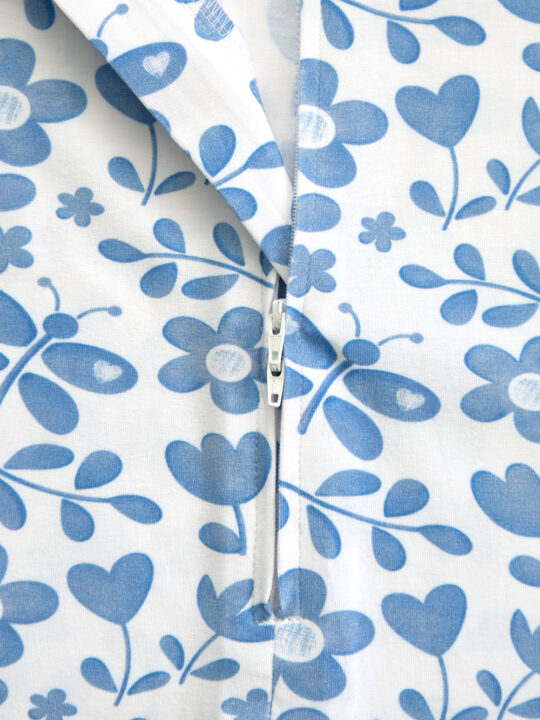 Indigo Bloom Shortie Onesie Zoom 2