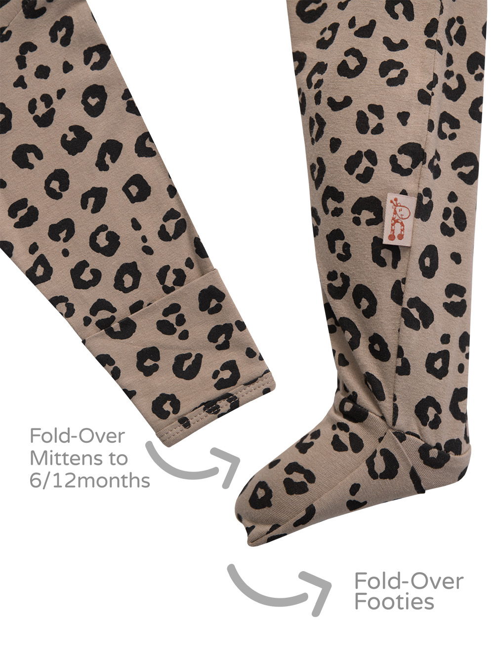 Leopard Print Cotton Onesie 5 Leopard Onesie Footie and Mitten