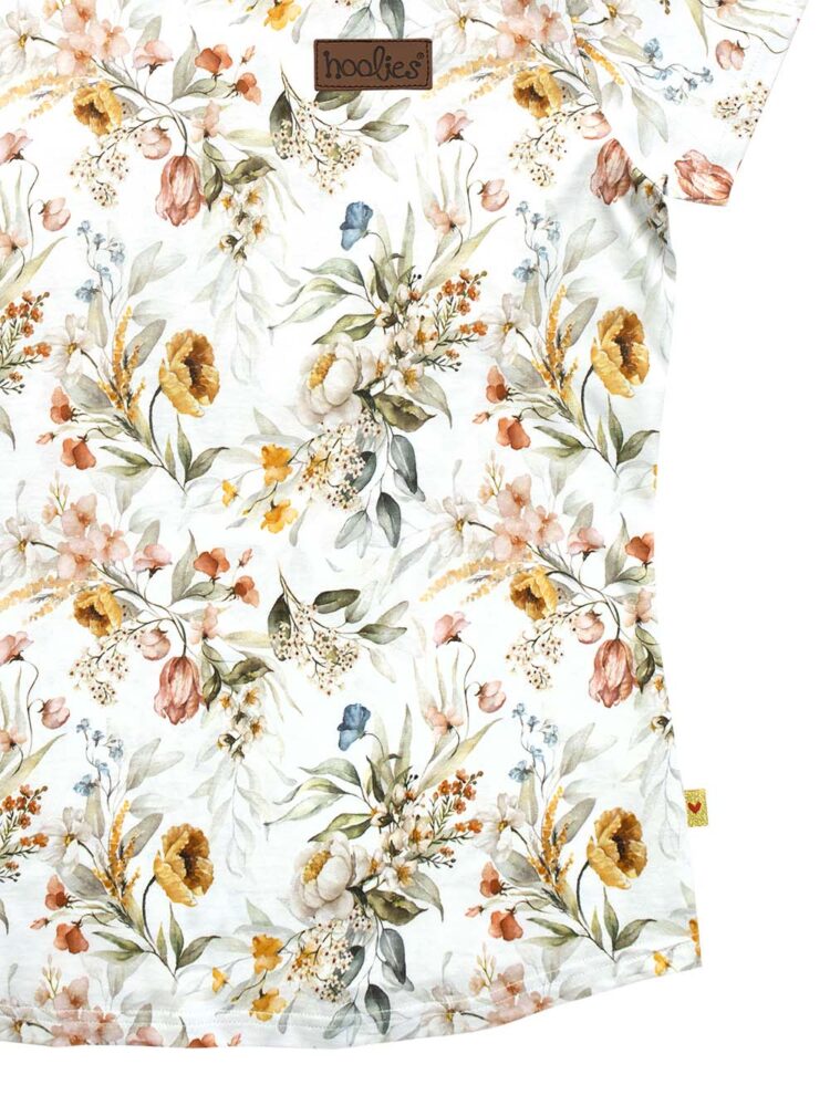 Vintage Floral Adult Tee Detail 2