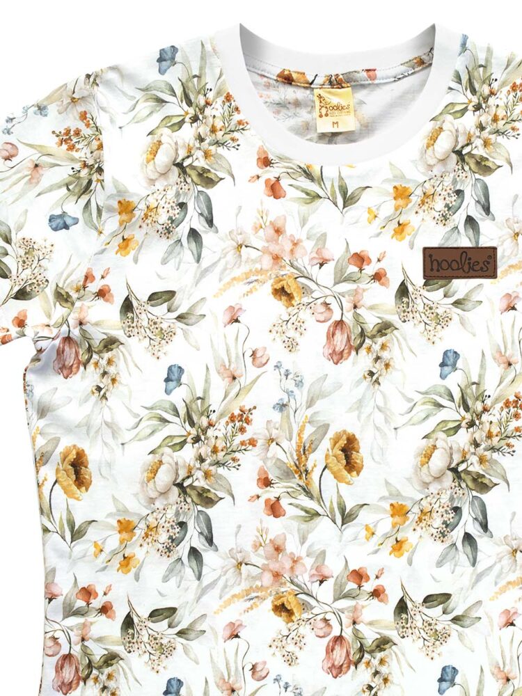 Vintage Floral Adult Tee Detail