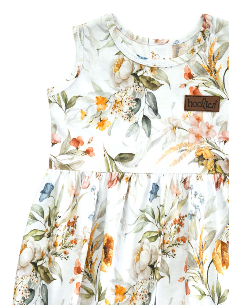 Vintage Floral Dress Detail