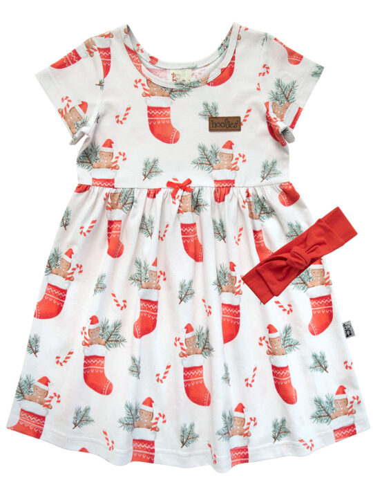 Jolly Socks Girls Christmas Dress