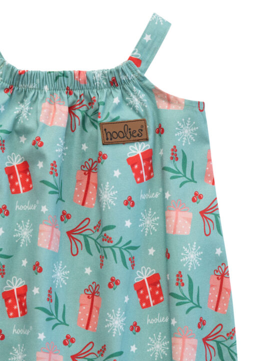 Girls  Christmas Sprig & Sparkle Romper Set - Image 2