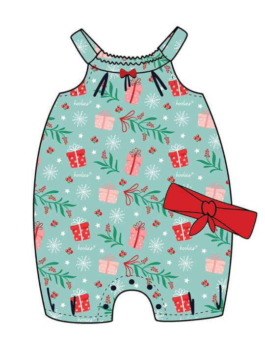 Girls Christmas Romper