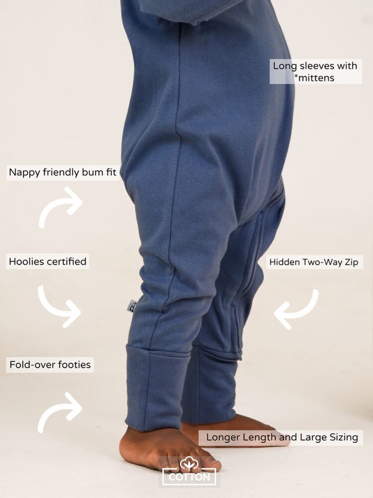 Denim Blue Onesie Model 2