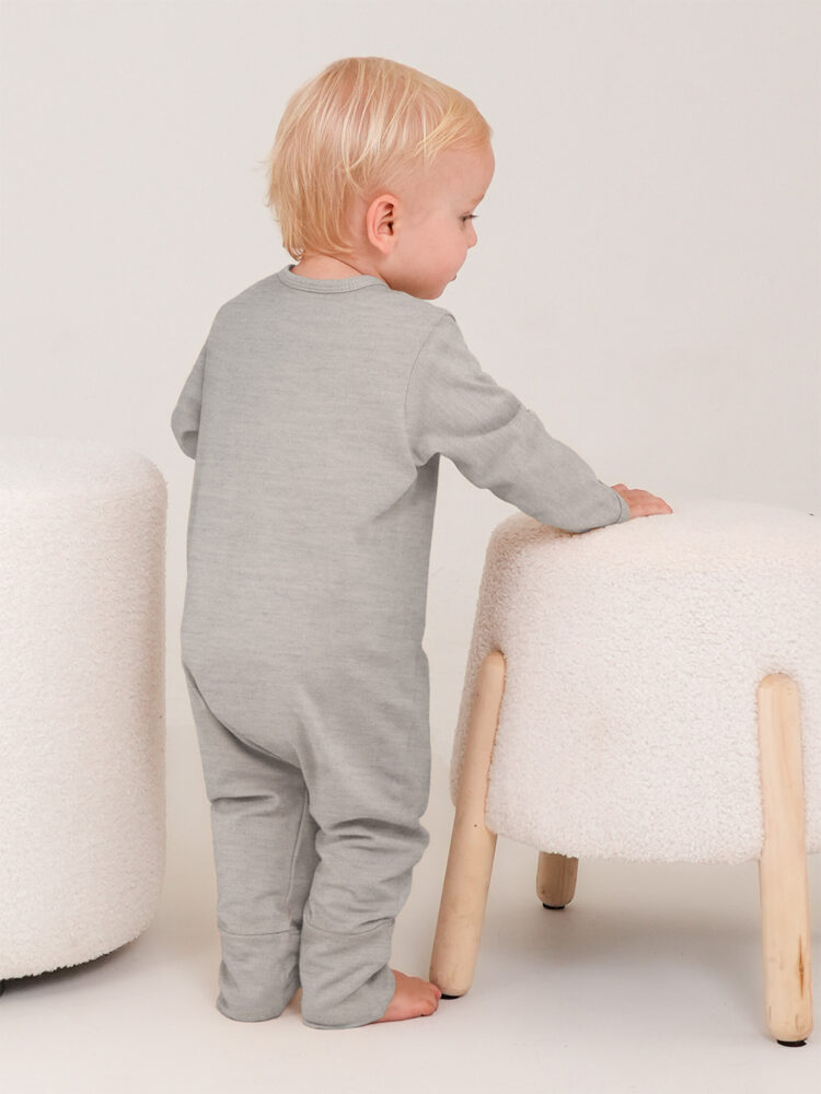 Grey Melange kids summer onesie