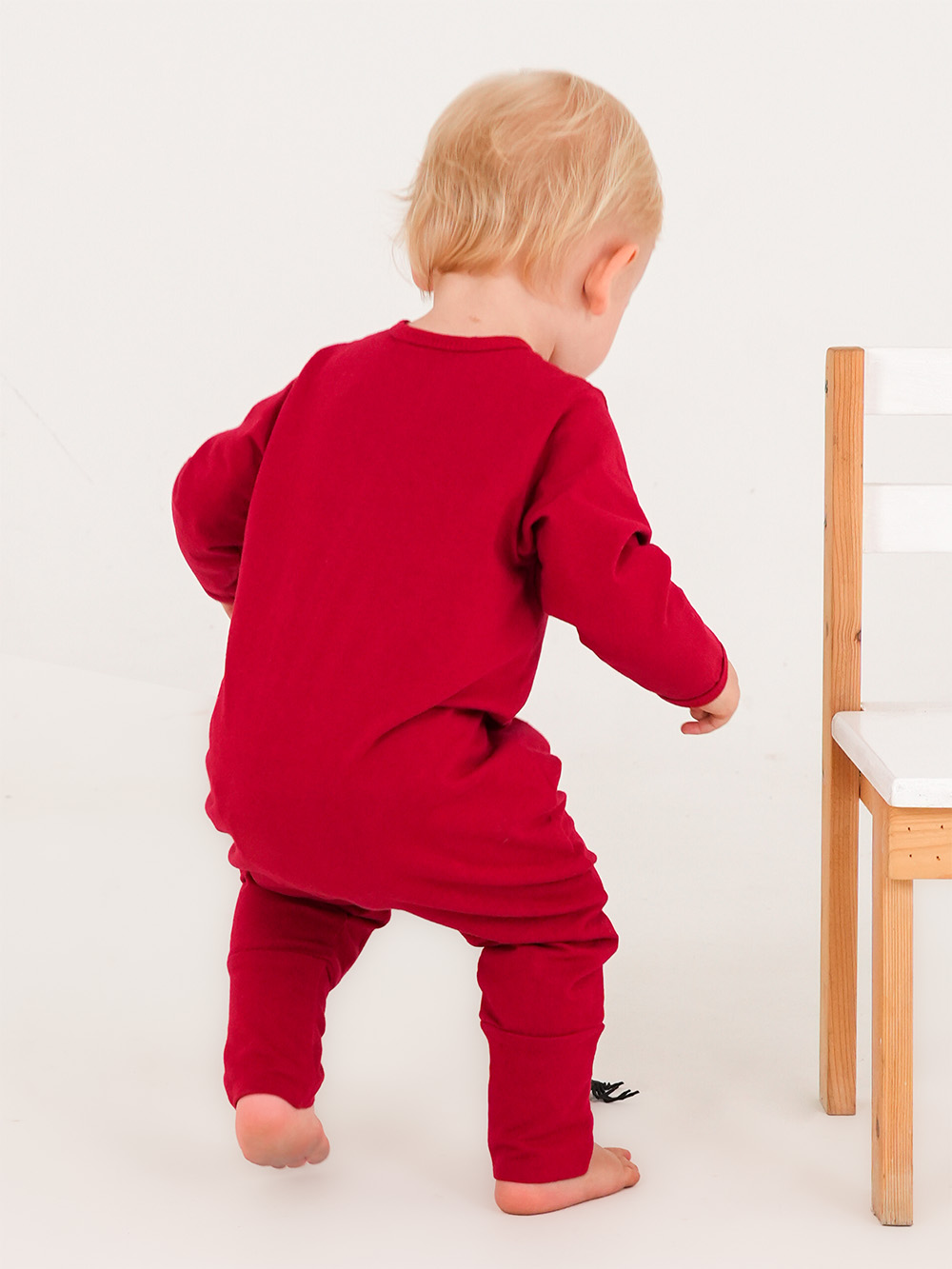 Red Cotton Onesie 2 Red Cotton Lycra Onesie Model 2