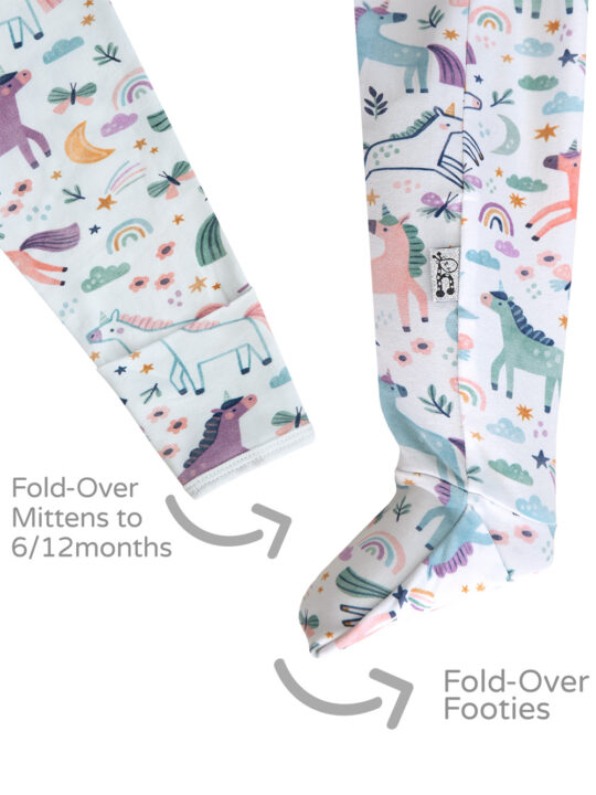 26ASO Sugar Sparkle Onesie Mitten and Footie