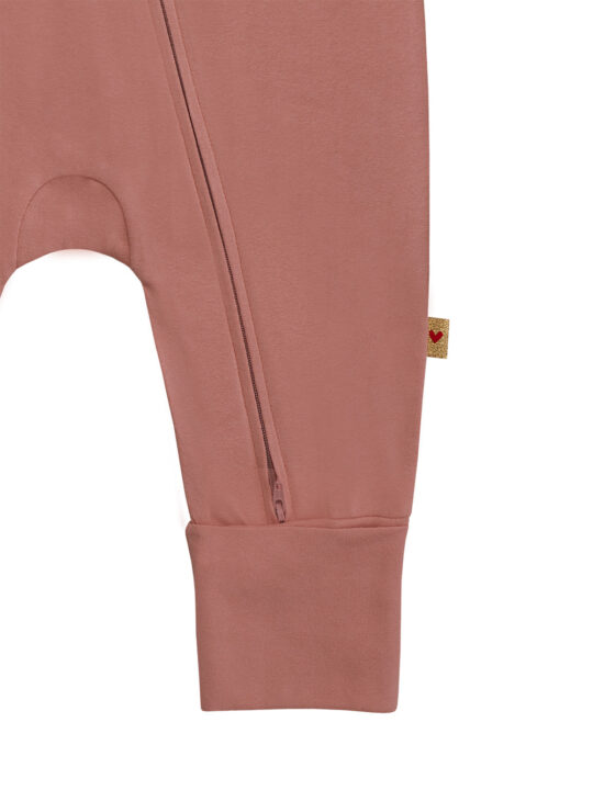 Rose Dusk Cotton Onesie Detail