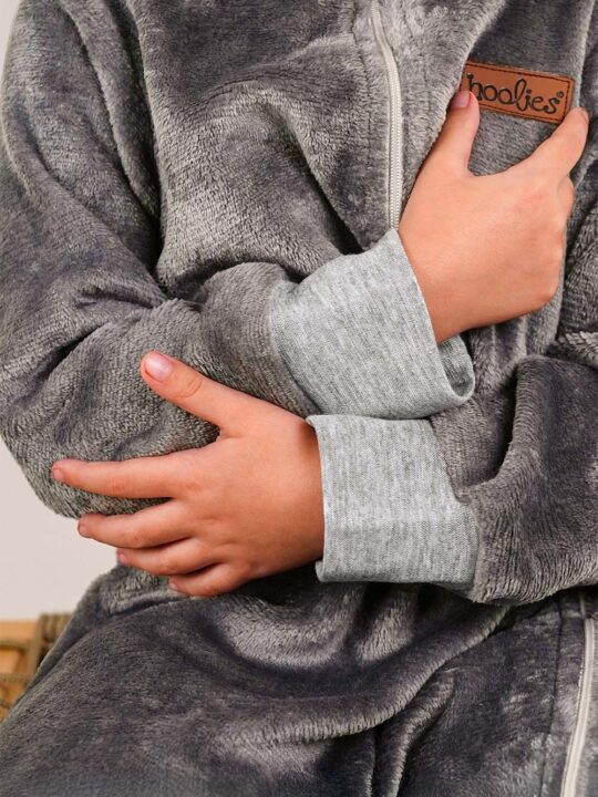 Grey Plush Kids Onesie Model