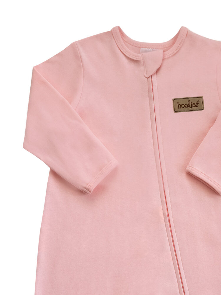 Pink Candy Cloud Winter Cotton Onesie Interlock Detail