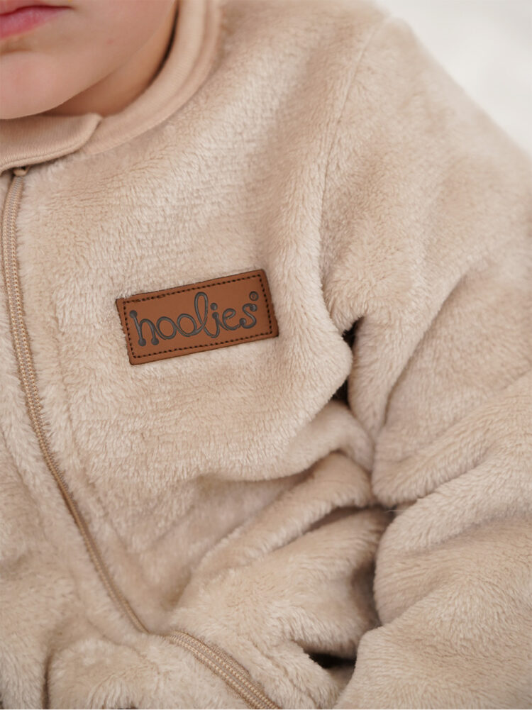 Stone Plush Onesie Model Close