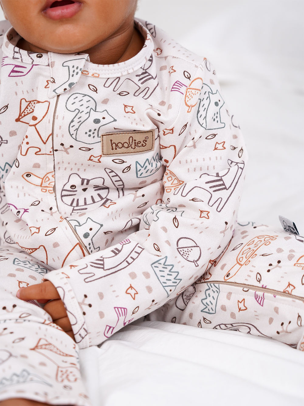 Vanilla Woodlands Onesie Model