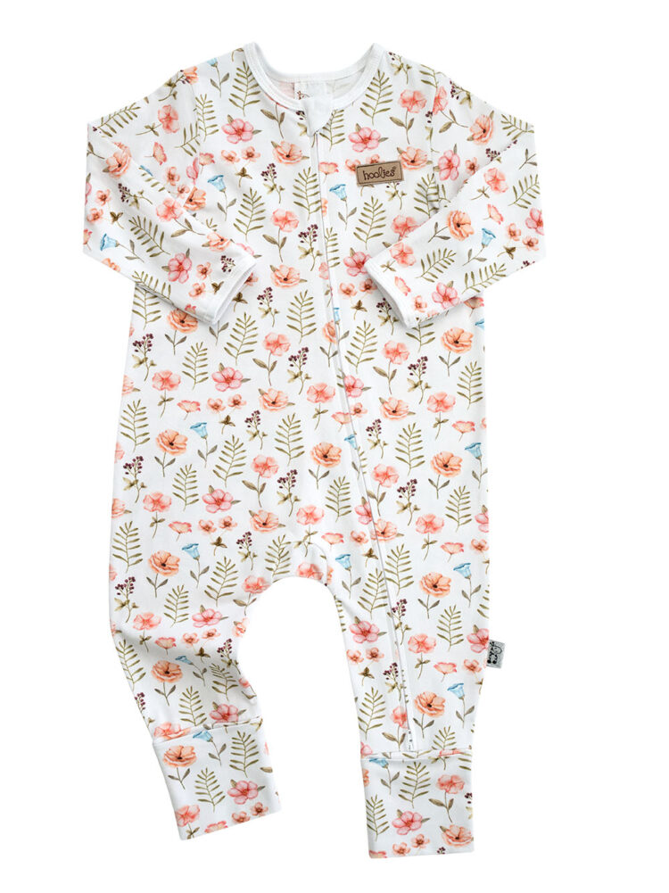 26ABO Botanical Whimsy Girls Cotton Onesie