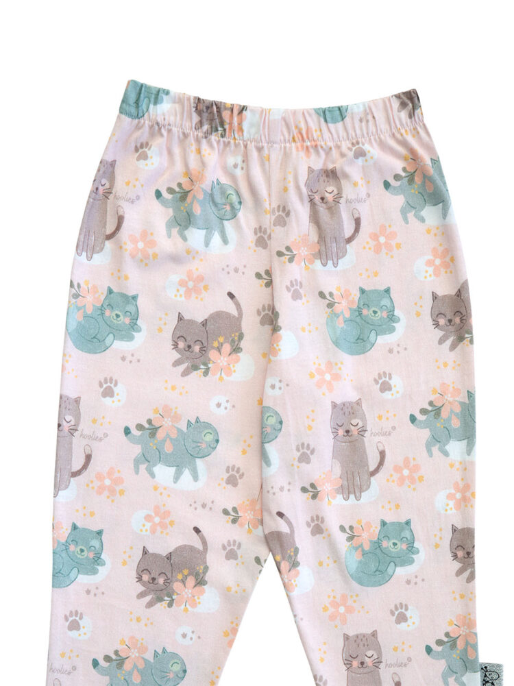 26AKP Blush Kitty Girls Winter Pyjama Pants
