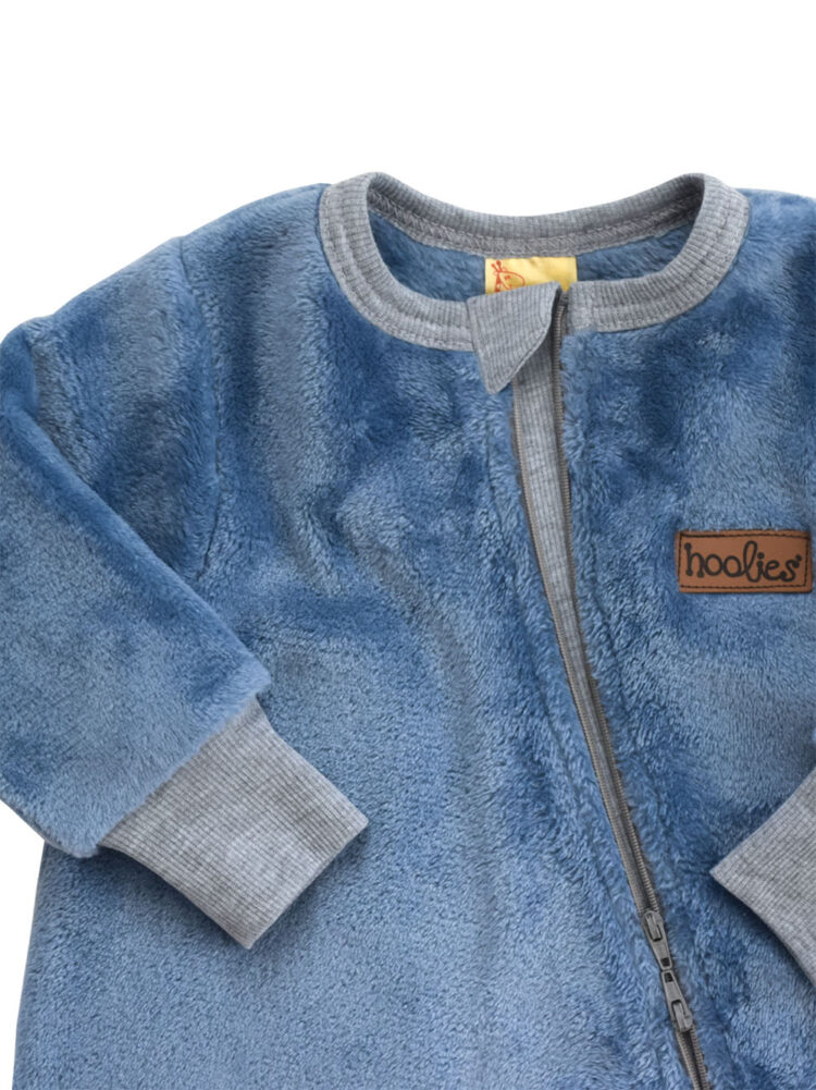 Denim Blue Plushiegrow Melange Cuffs Detail