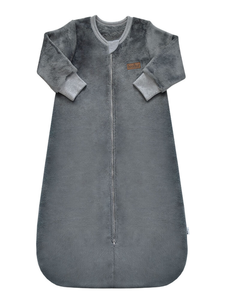 Grey Winter Plush Kids Sleep Sack