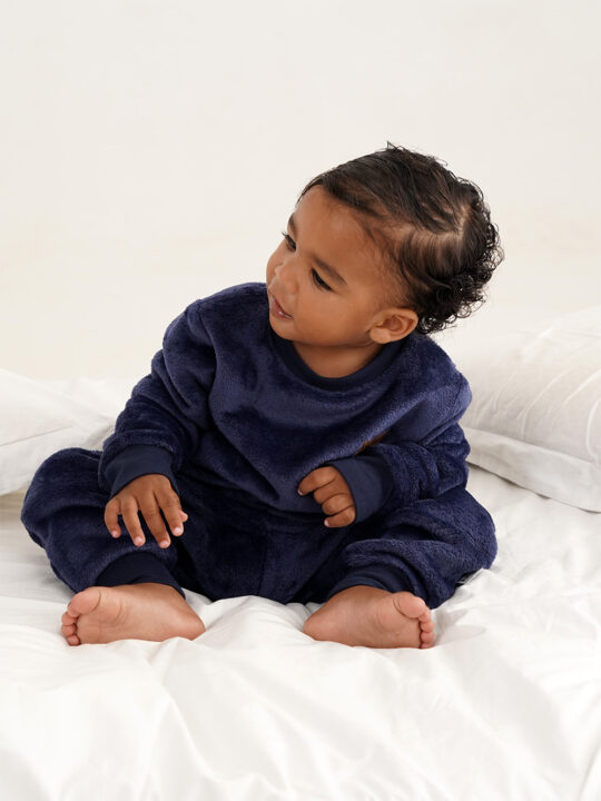 Navy Midnight Kids Fleece Set