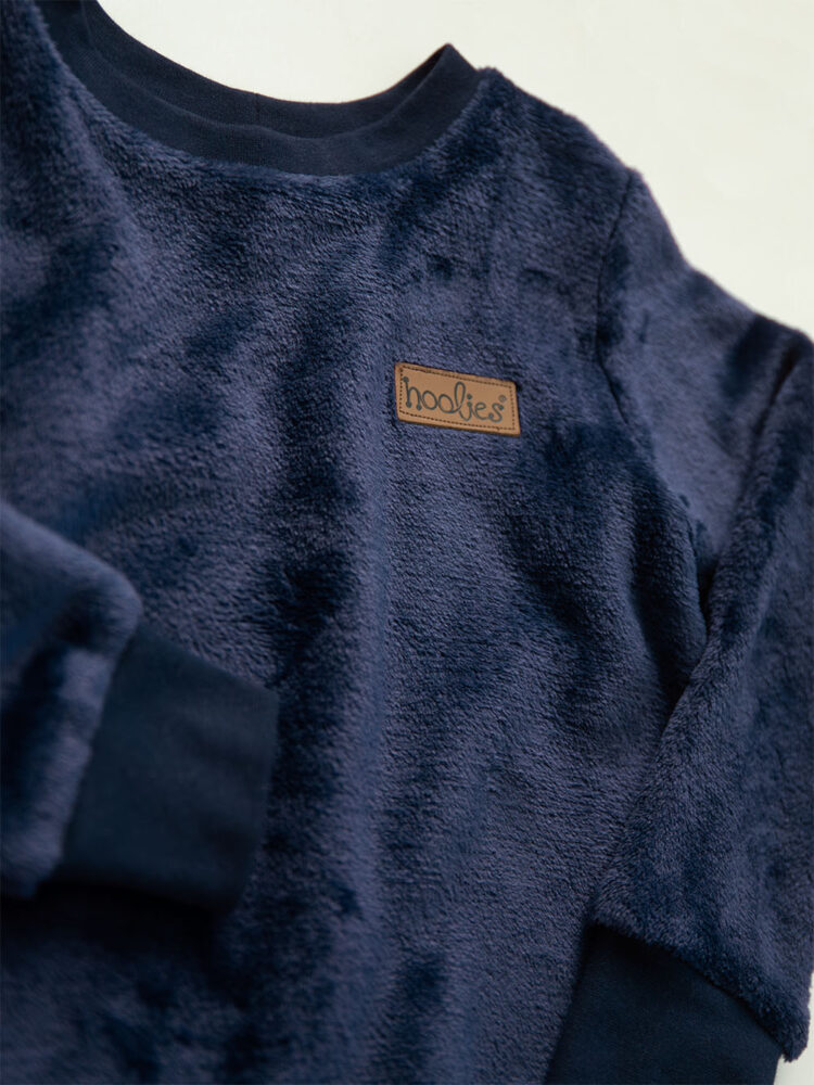 Navy Plush Track Set Detail