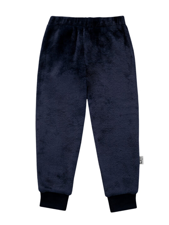 Navy Plush Track Set Pants