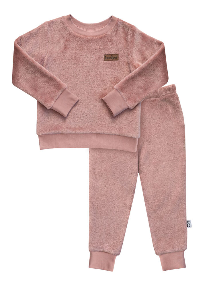 Rose Gold Plush Kids Fleece Set