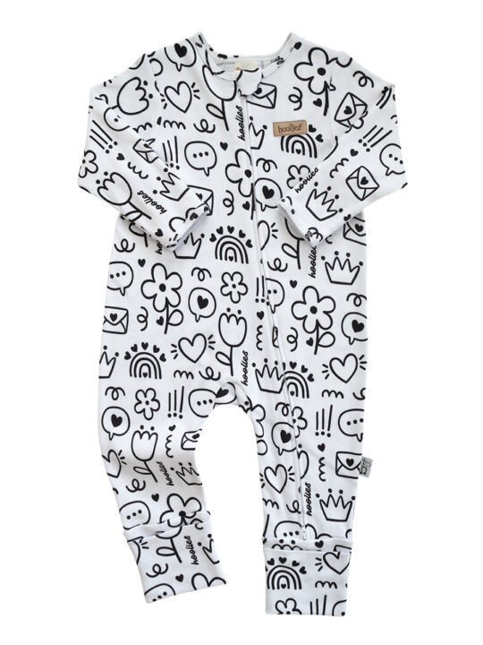 Doodle Sketches Onesie