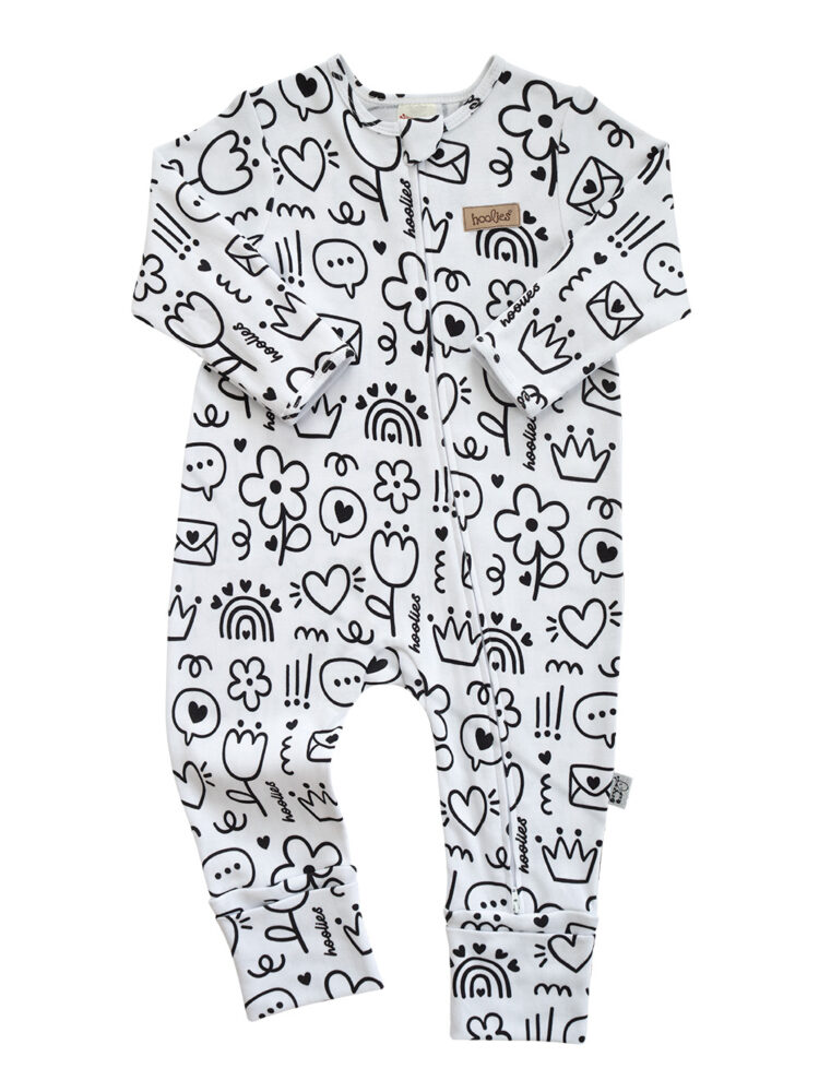 Doodle Sketches Onesie