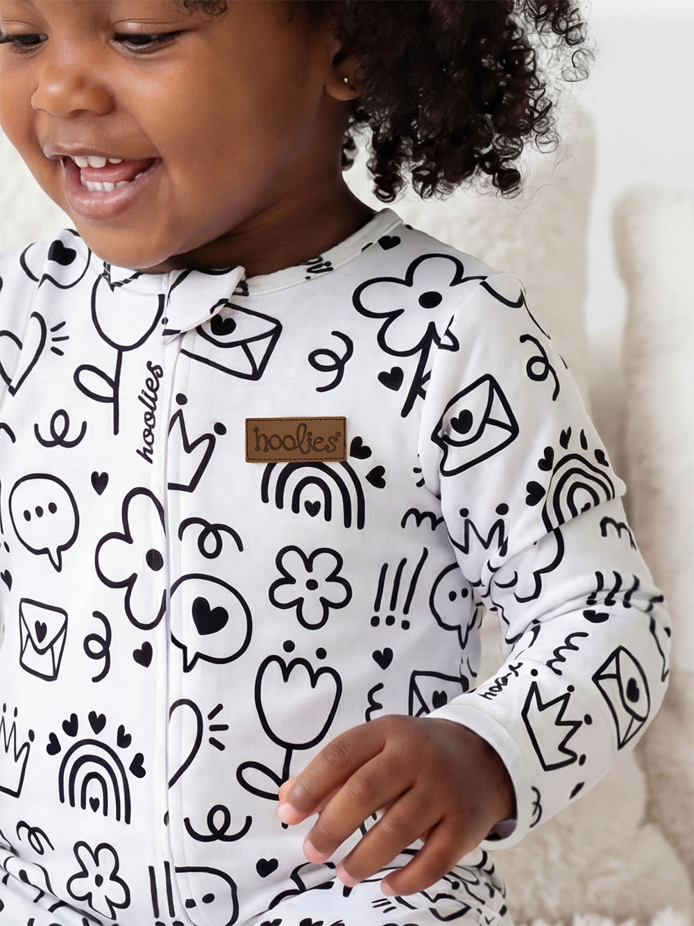 Doodle Sketches Onesie Model2