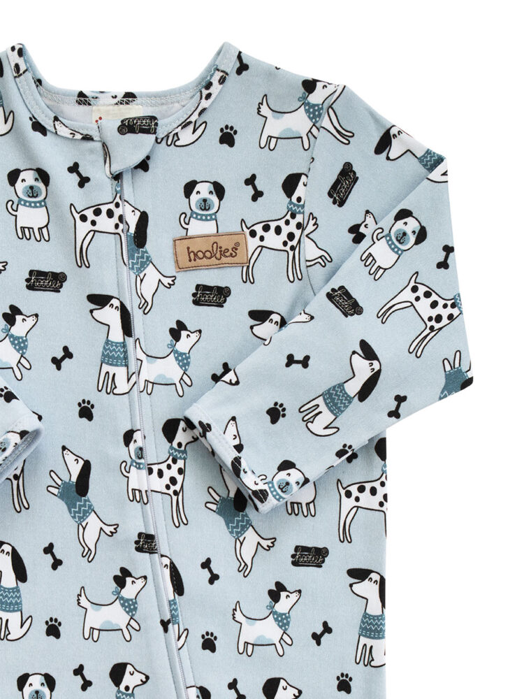 Snuggle Pup Interlock Onesie Detail