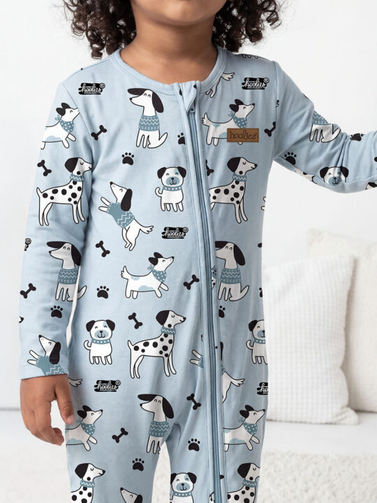Snuggle Pup Interlock Onesie Model