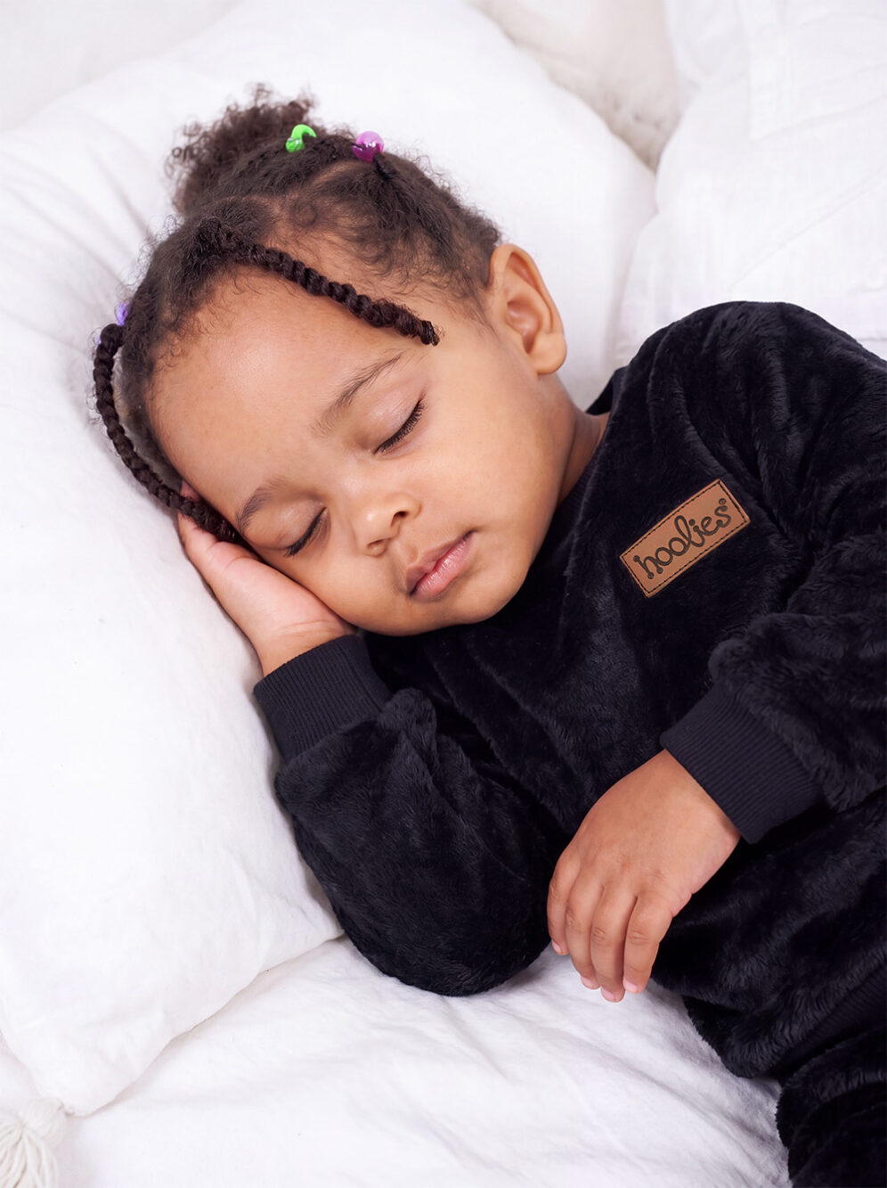 Black Plush Set Model Sleeping