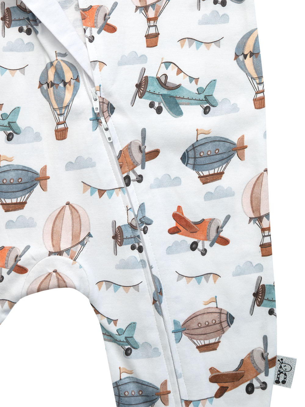 26WLA Little Aviator Interlock Onesie Zoom 2