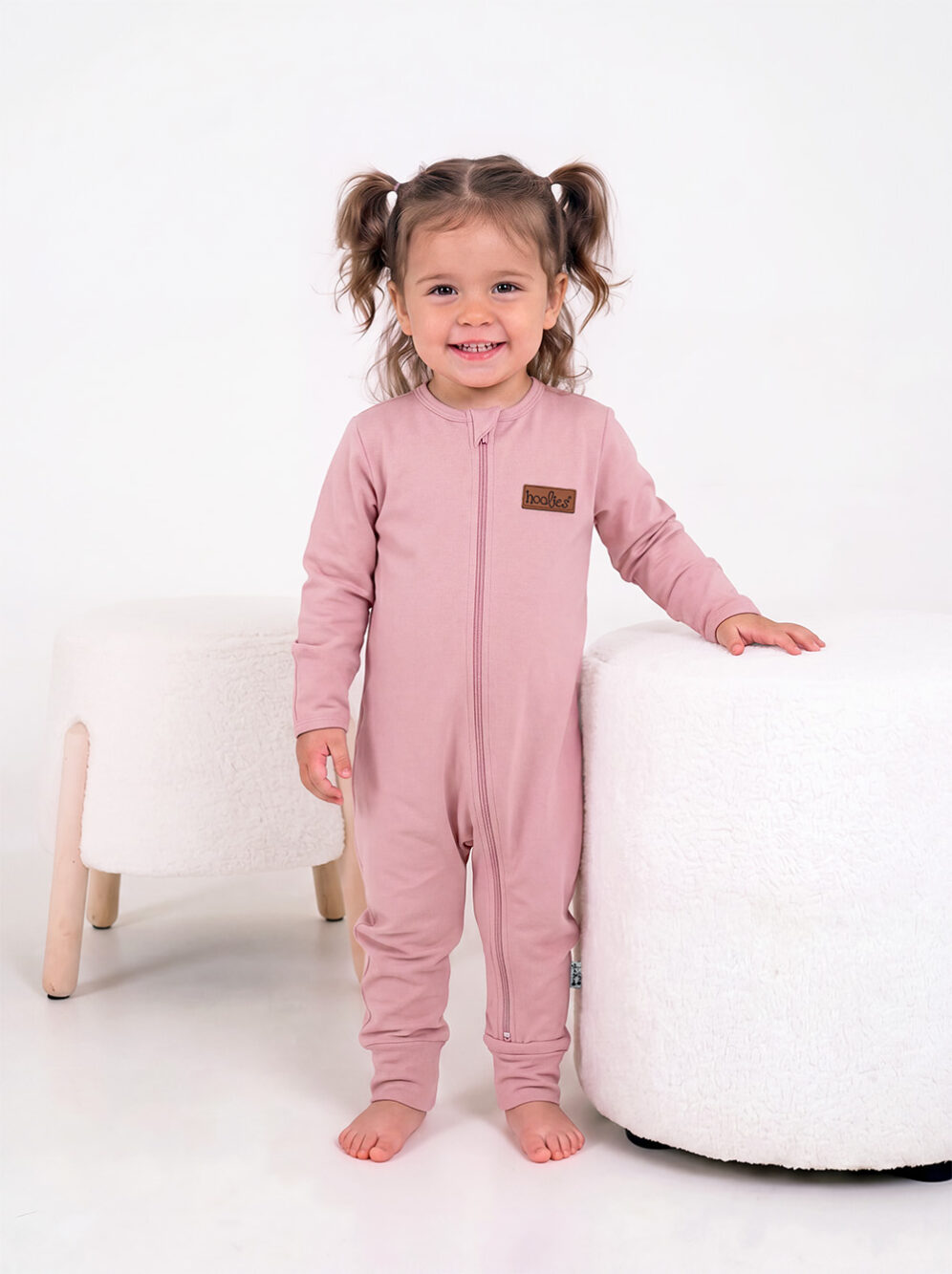 Lilac Rose Cotton Onesie Model 2