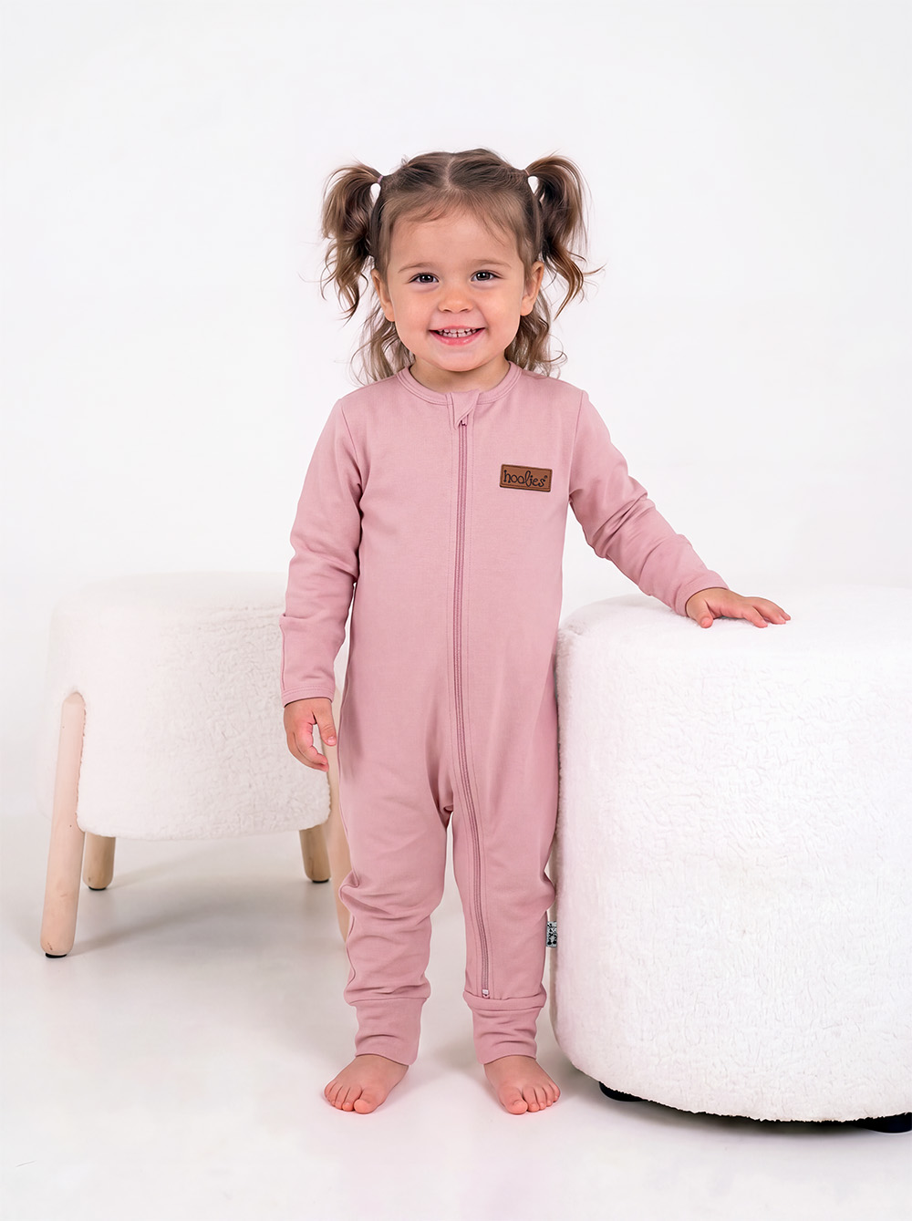 Lilac Rose Cotton Onesie Model 2