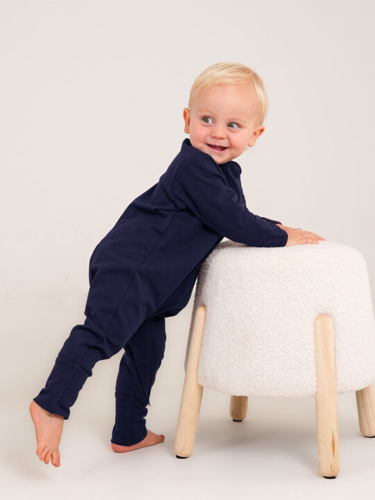 New Navy Cobolt Interlock Onesie
