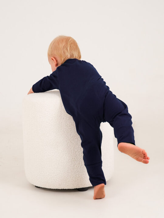 New Navy Cobolt Interlock Onesie Model2