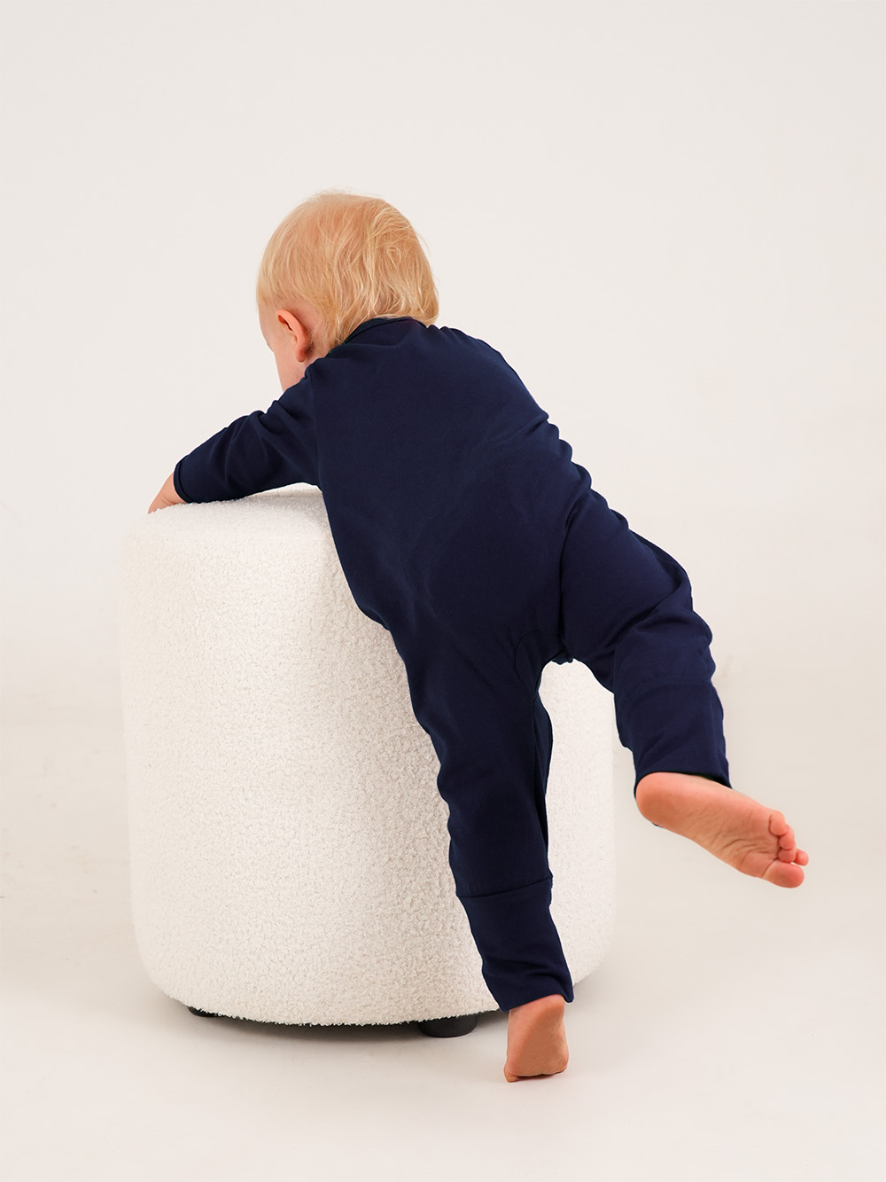 New Navy Cobolt Interlock Onesie Model2