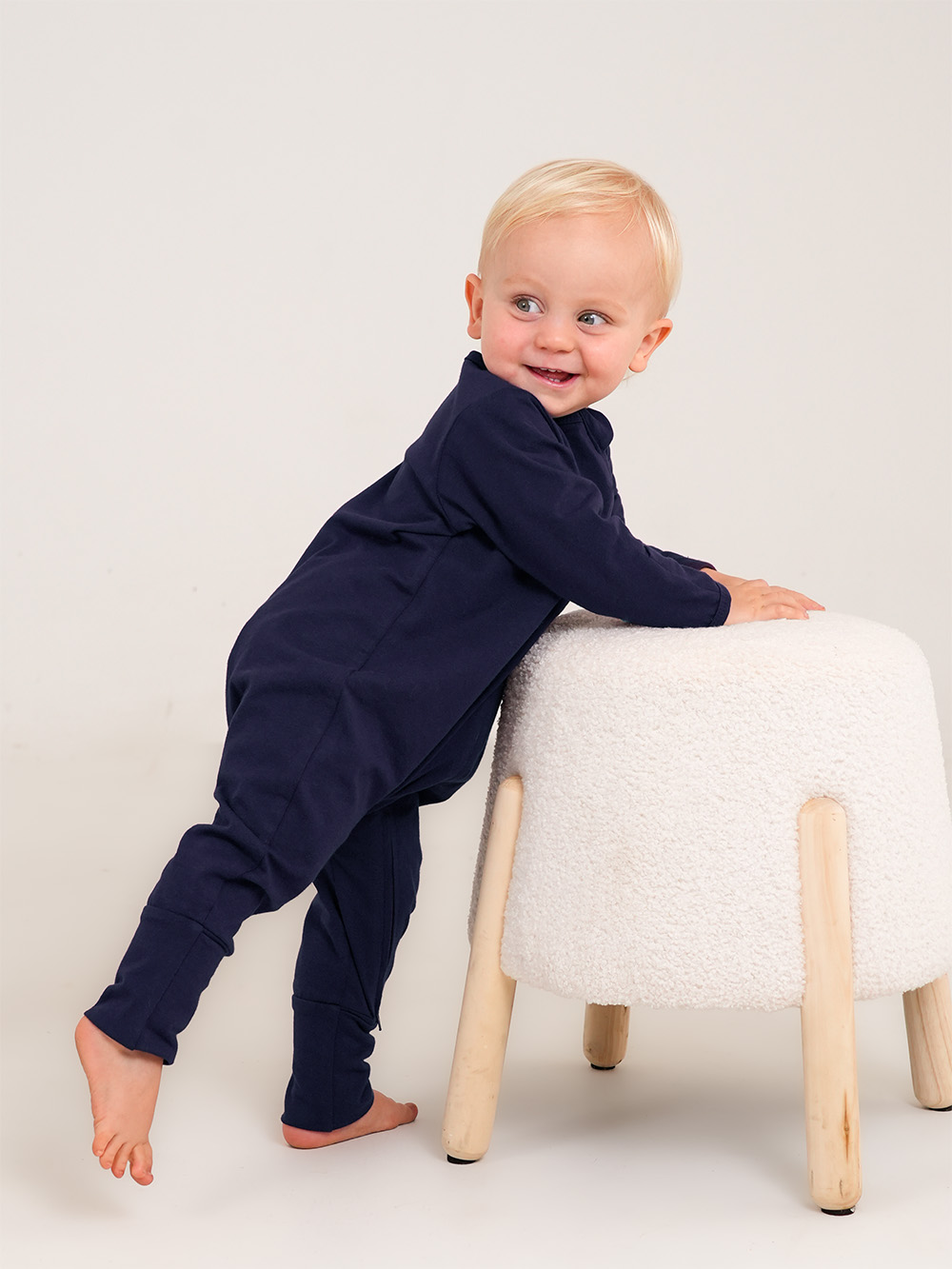 New Navy Cobolt Interlock Onesie