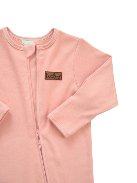 Peach Cotton Onesie Zoom 1