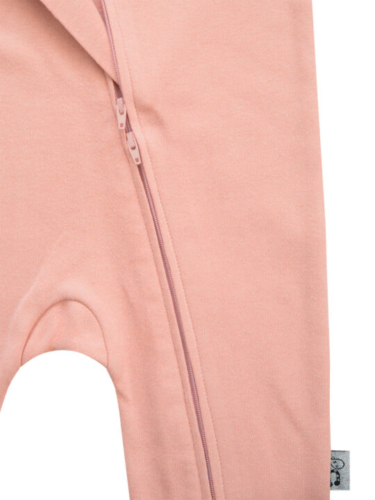 Peach Cotton Onesie Zoom 2