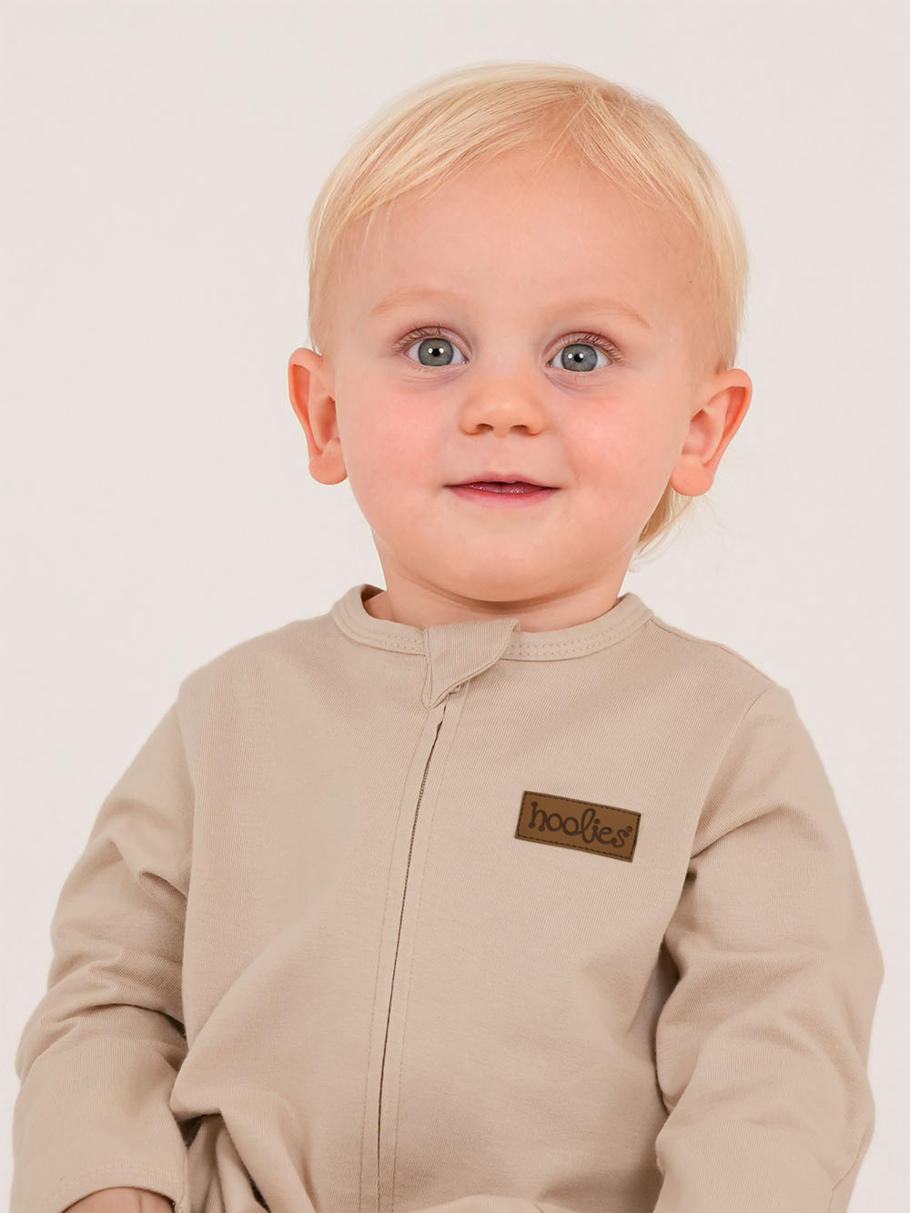 Stone Cotton Interlock Onesie Model
