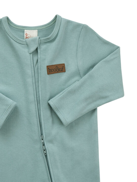 Coastal Sage Cotton Interlock Onesie Zoom 1