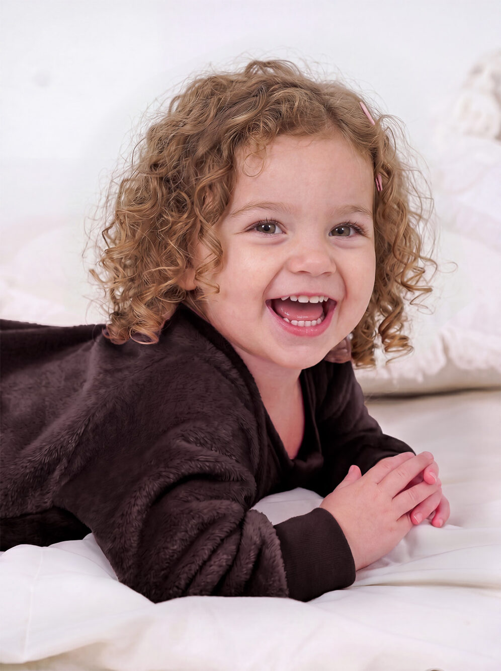 Cocoa Shake Plush Onesie Model