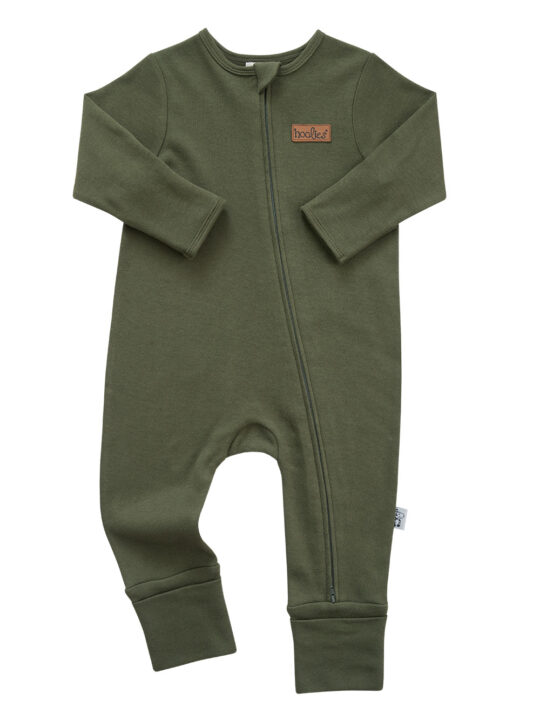 Evergreen Kids Khaki Cotton Onesie
