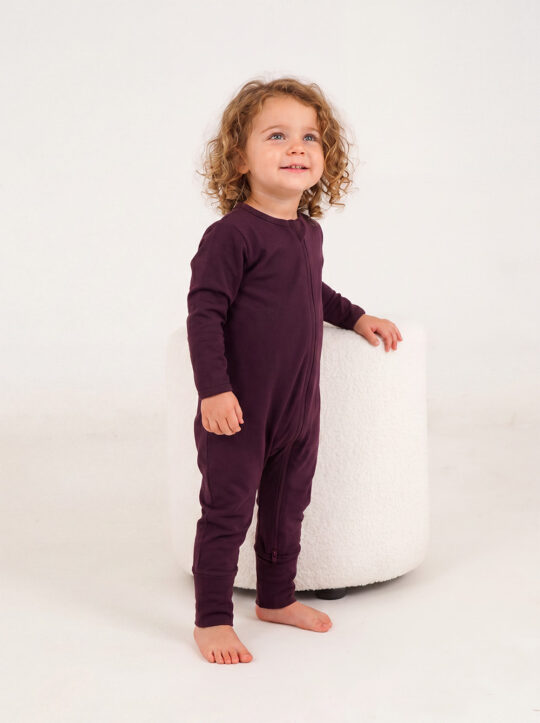 Plum Whisper Cotton Interlock Model 4