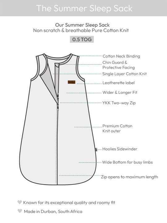Summer Sleep Sack 0.5tog