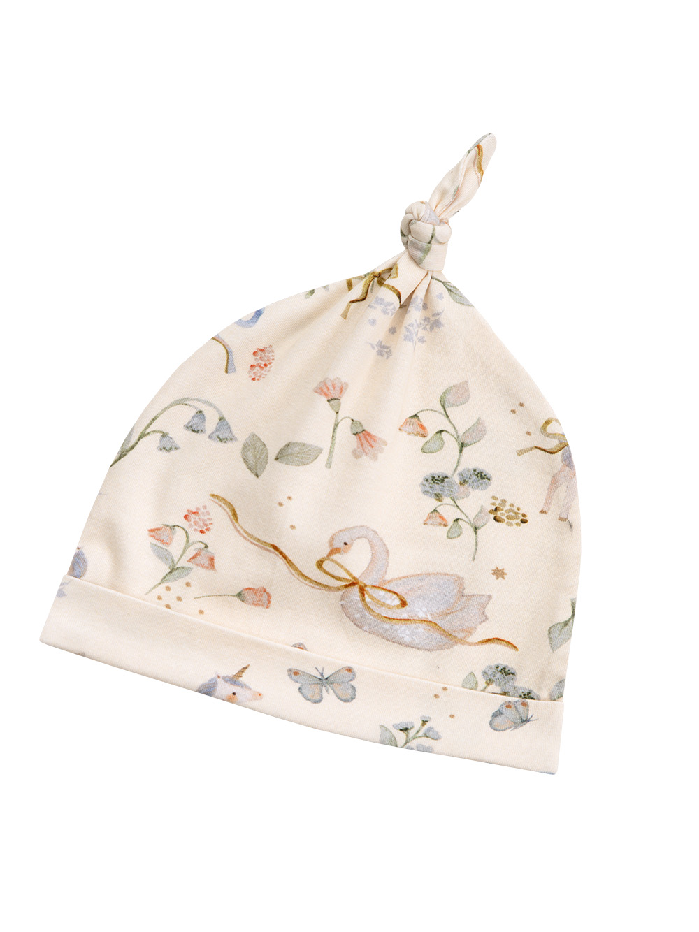 Unicorn Swans Baby Cotton Beanie